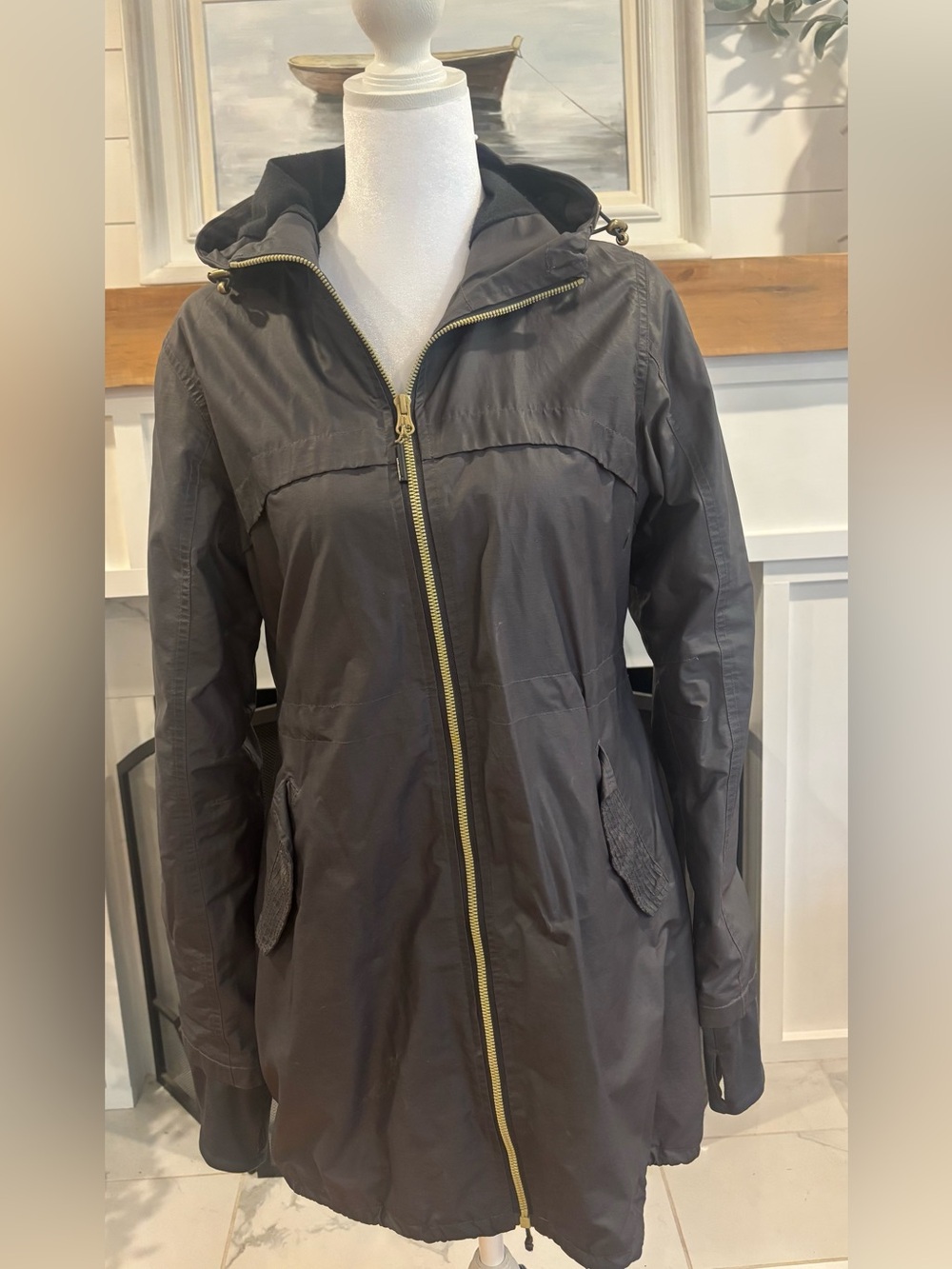 Mondetta insulated lined hooded raincoat 
size small